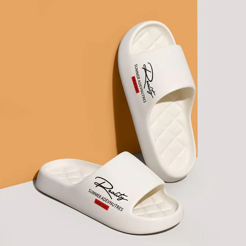 

2026 New Men Indoor Bathroom Slippers Soft EVA Light Weight Women Summer House Shoes Anti-slip Couples Home Hotel Shower Slides