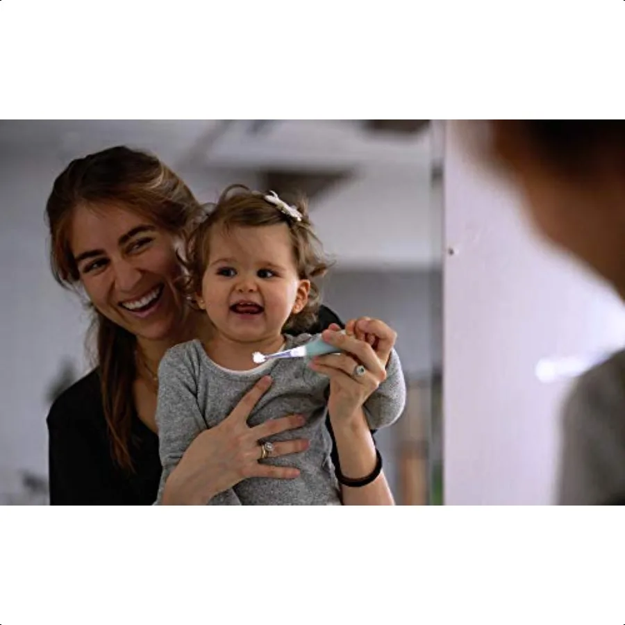 فرشاة أسنان كهربائية من Papablic BabyHandy 2Stage Baby Sonic للأطفال الصغار من عمر 03 سنوات