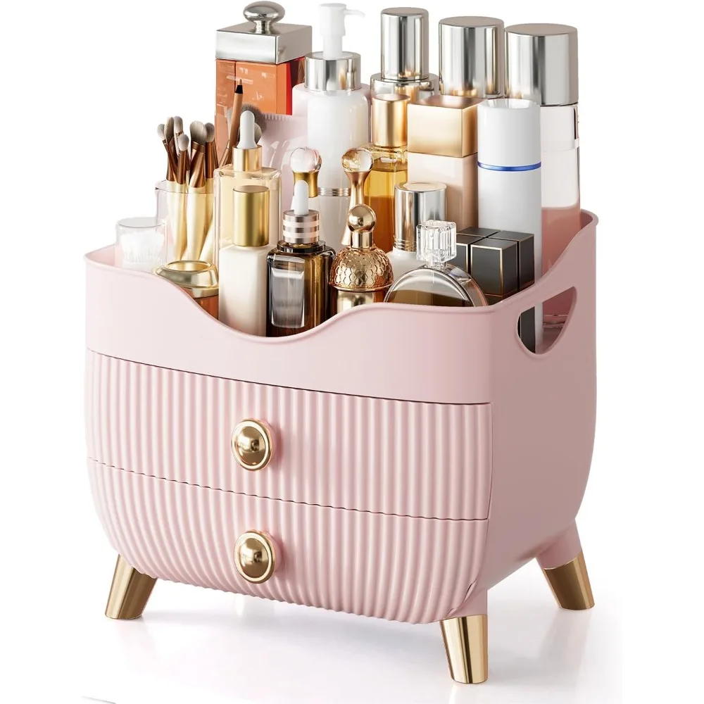 

Large Countertop Makeup Organizer with Drawers for Vanity Bathroom Bedroom Gift