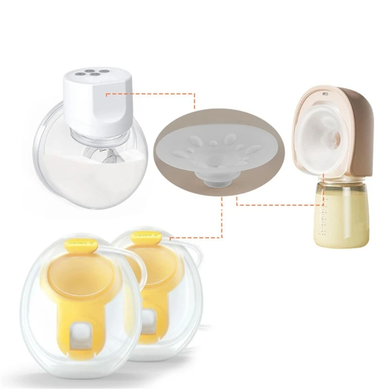 Insert De Bride 17 Mm Lot De 2 - Silicone Pour Tire-Lait Medela Freestyle, Harmony, Maxi Et Autres Marques