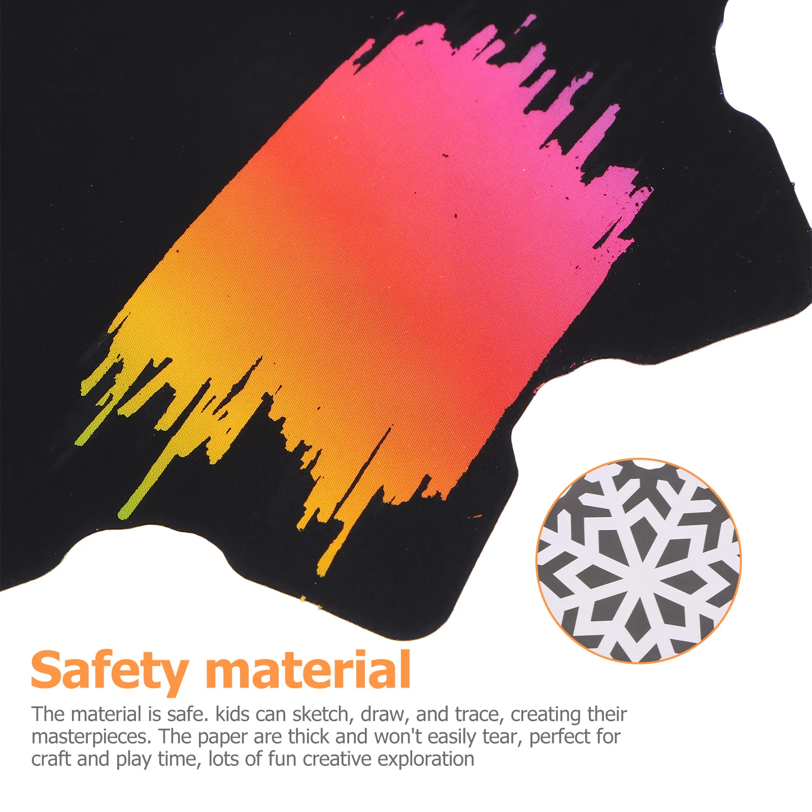 مجموعة واحدة من أوراق الفن الورقية لخدش عيد الميلاد، مادة آمنة، سهلة اللعب، مثالية لصالح الحفلات والزينة المعلقة #5