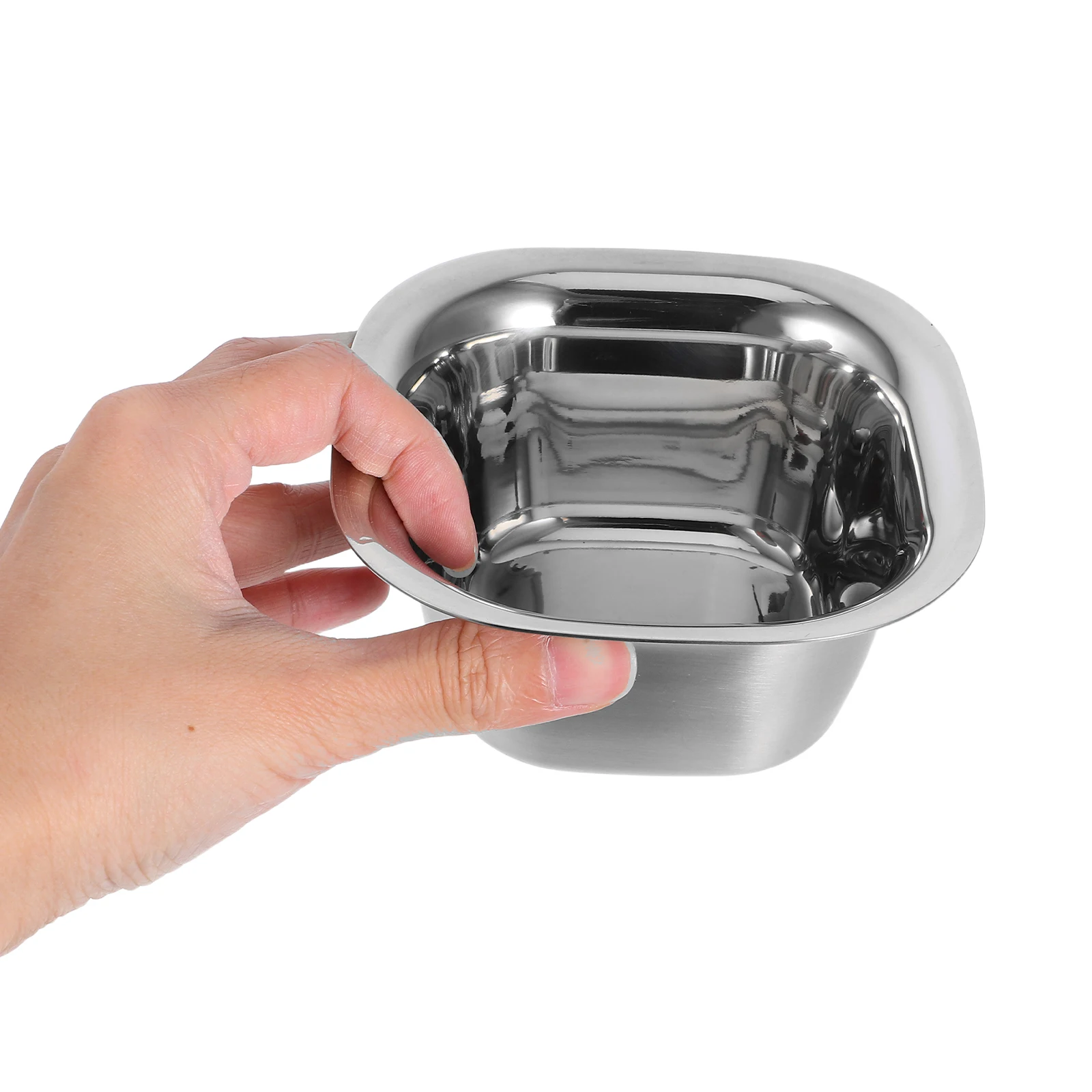 

Квадратные миски из нержавеющей стали, штабелируемые, устойчивые к царапинам, универсальные, горячие и холодные напитки, рисовый суп, закуски, кухня, столовая