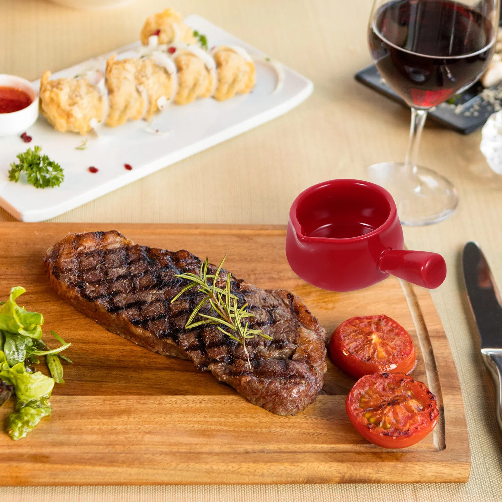 

4Pcs Small Milk Cups Ceramic Premium Material Simple Design Smooth Surface No Burrs Easy to Clean and Store for Cafe Dessert