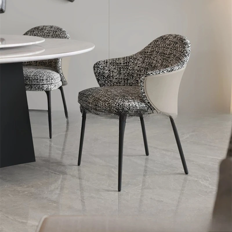 Light luxury dining chair, post-modern minimalist home desk chair