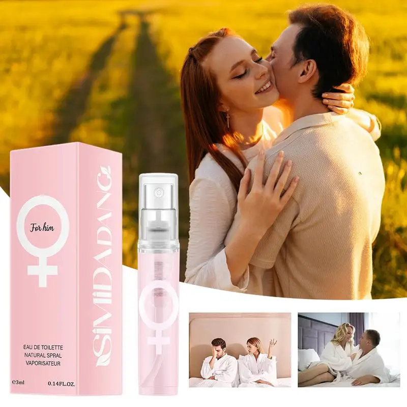 Perfume de feromona para homens e mulheres, fragrância diária, perfume corporal duradouro, atração sexual erótica, perfume de data, 3ml