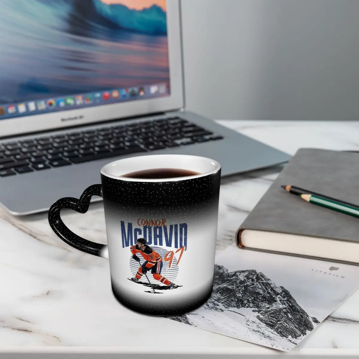 Connor McDavid 97 For Edmonton Oilers Fans Mug Funny Ceramic Coffee Cups Tea Mugs Milk Cup Drinkware Gifts for Woman Man