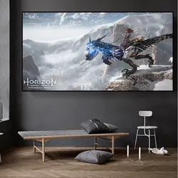 Horizon Zero Dawn Forbidden West Canvas Print - Video Game Wall Art Poster for Living Room & Kids Bedroom Decor