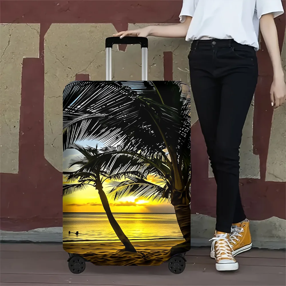 1-capa-de-bagagem-com-estampa-de-palmeira-tropical-sunset-para-tamanhos-de-bagagem-de-18-a-32-polegadas-acessorios-de-viagem-elasticos-e-a-prova-de-poeira