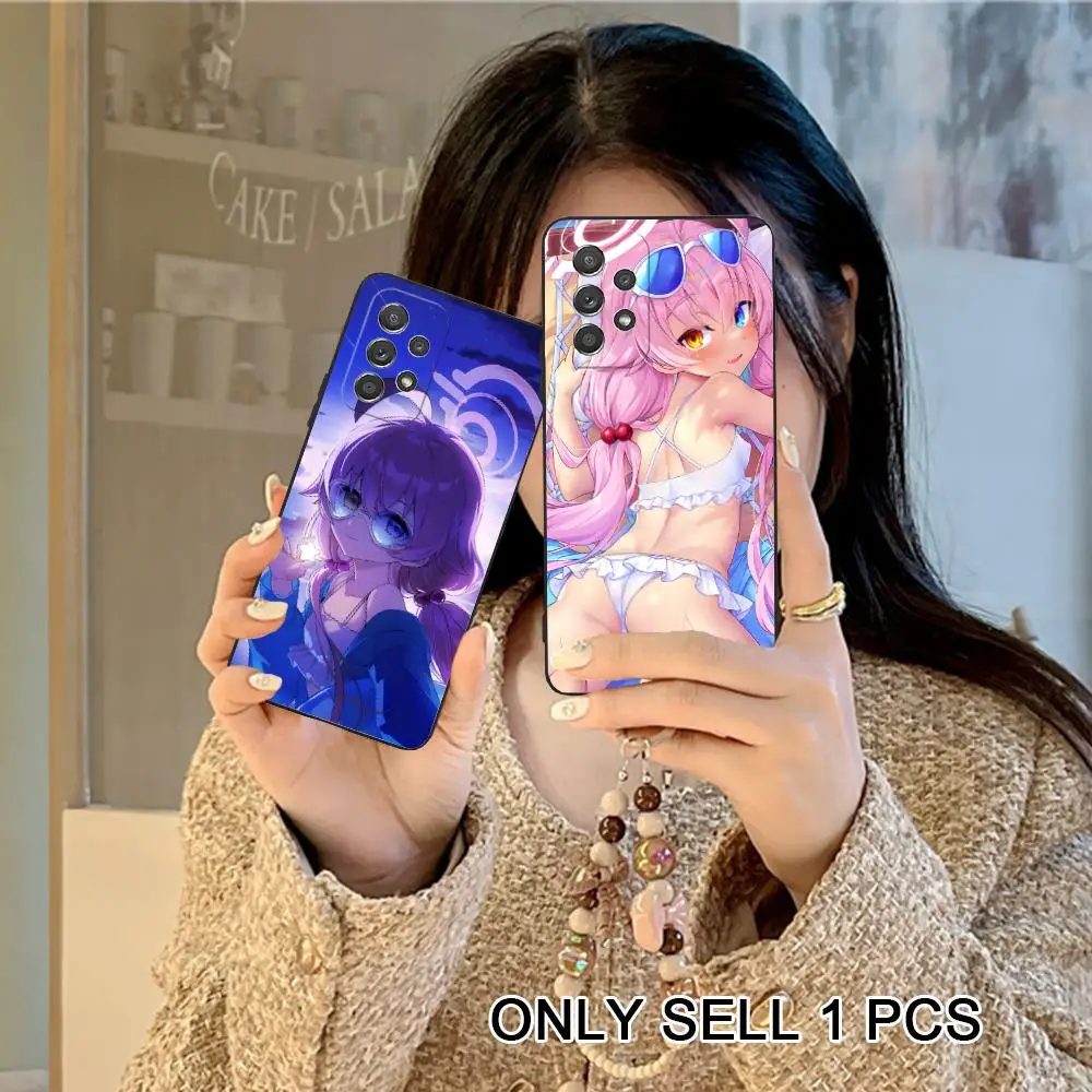 Blue Archive Takahashi Hoshino Phone Case for Samsung Galaxy A26 25 24 23 22 21 17 16 15 14 13 12 11 5G Soft Shockproof Cover