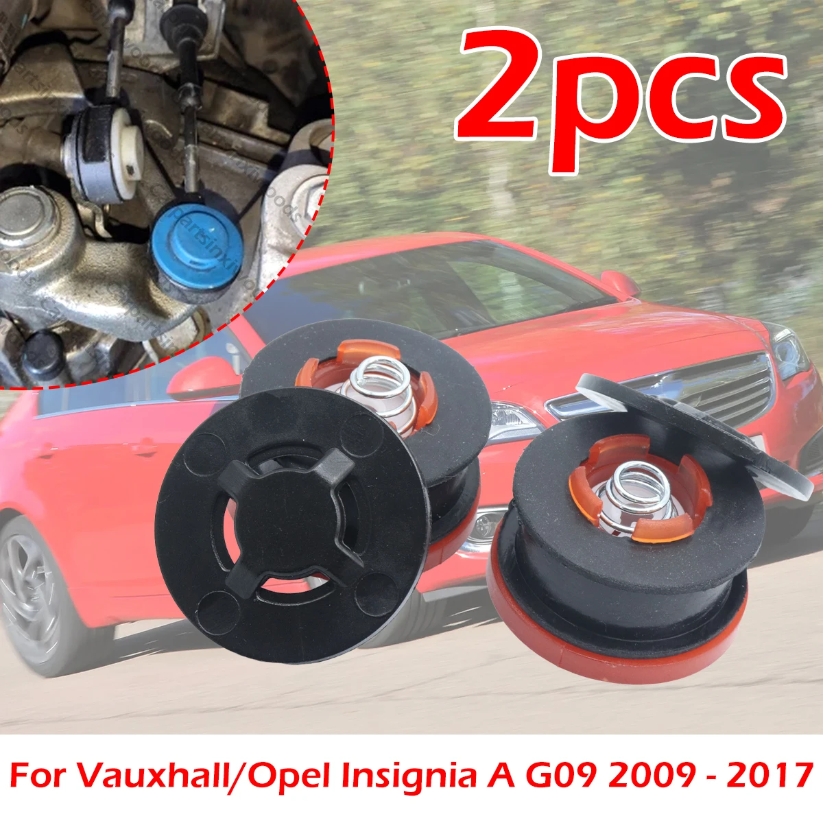 

2kit Gearbox Shifter lever Selector Adapter Grommet Repair Cable Linkage End Rod Bushing For Vauxhall/Opel Insignia A G09 09-17