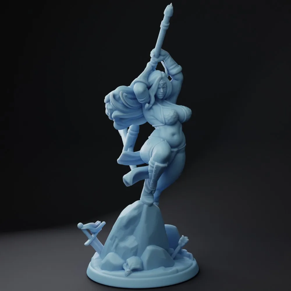 التوأم آلهة المدرعة المحارب معالج قاتل الحارس الراتنج نموذج اللوحة الذاتية منضدية لعب الأدوار لعبة الجندي قطع