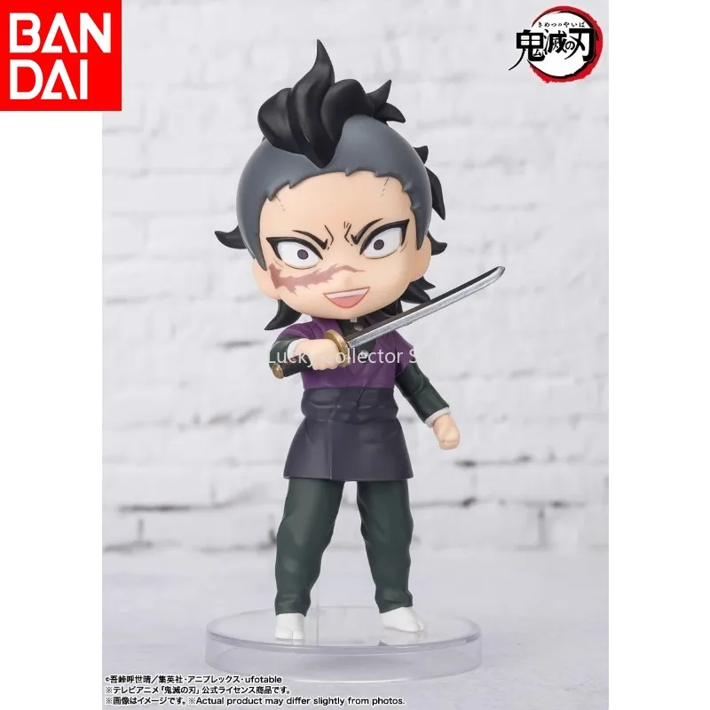 Bandai Genuine Kimetsu No Yaiba Immortal Kawakawa Genya Wind Pillar Q Edition Figure Collection Children's Gift Ready