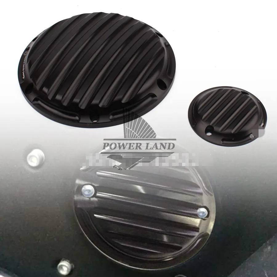 

New Black Aluminum Deep Contrast Cut Nostalgia Derby Timing Timer Cover For Harley Sportster XL 1200 883 Custom 2004-UP