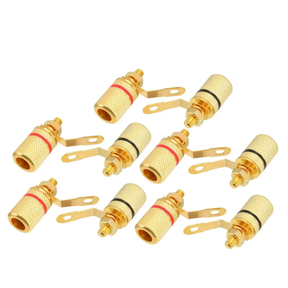 مرحبا نهاية ملزمة آخر موصل الصوت مطلية بالذهب مكبر للصوت كابل مكبر الصوت محطة الموز التوصيل جاك لقطر 4 مللي متر قابس الموز