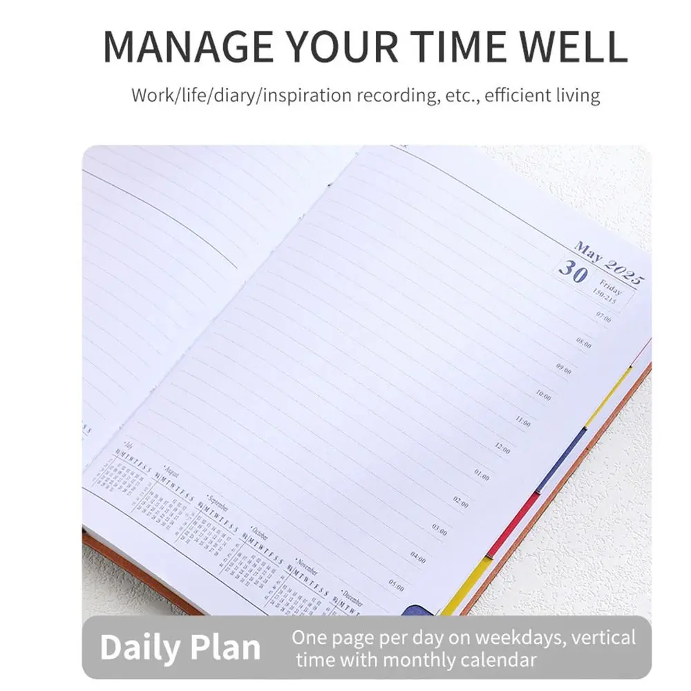 English 2025 Schedule Planner Notepad To Do List 12 Months A5 Agenda Notebook Taking Notes Diary Notepad 365 Days Notepad