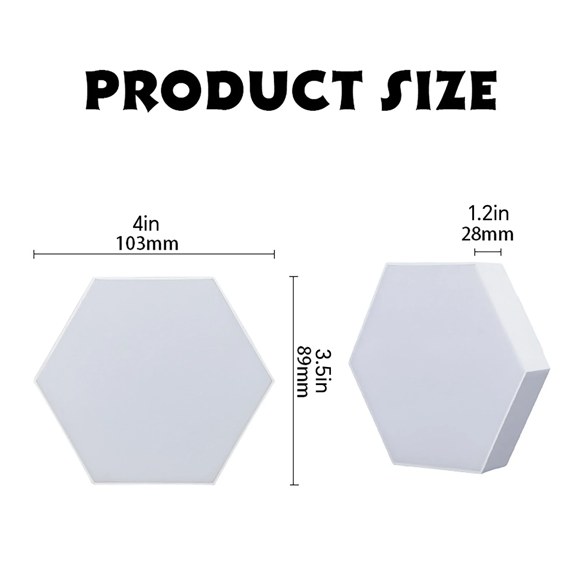 Imagem -06 - Hexagonal Touch Control Hexagonal Led Wall Light Lâmpada Branca Neutra com Toque de Luz Noturna Fácil de Usar e Energeticamente Eficiente Pacotes