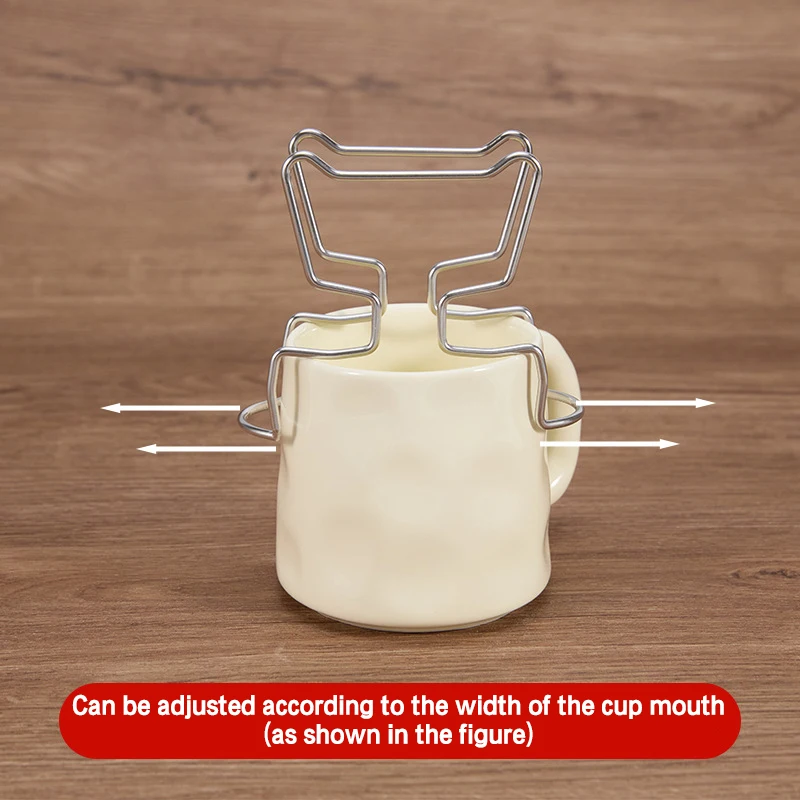 

1pcs Disposable Ears Drip Bags Coffee Cup Holder Stainless Steel Reusable Tea Filters Shelf Dripper Baskets Filter Shelf Rack