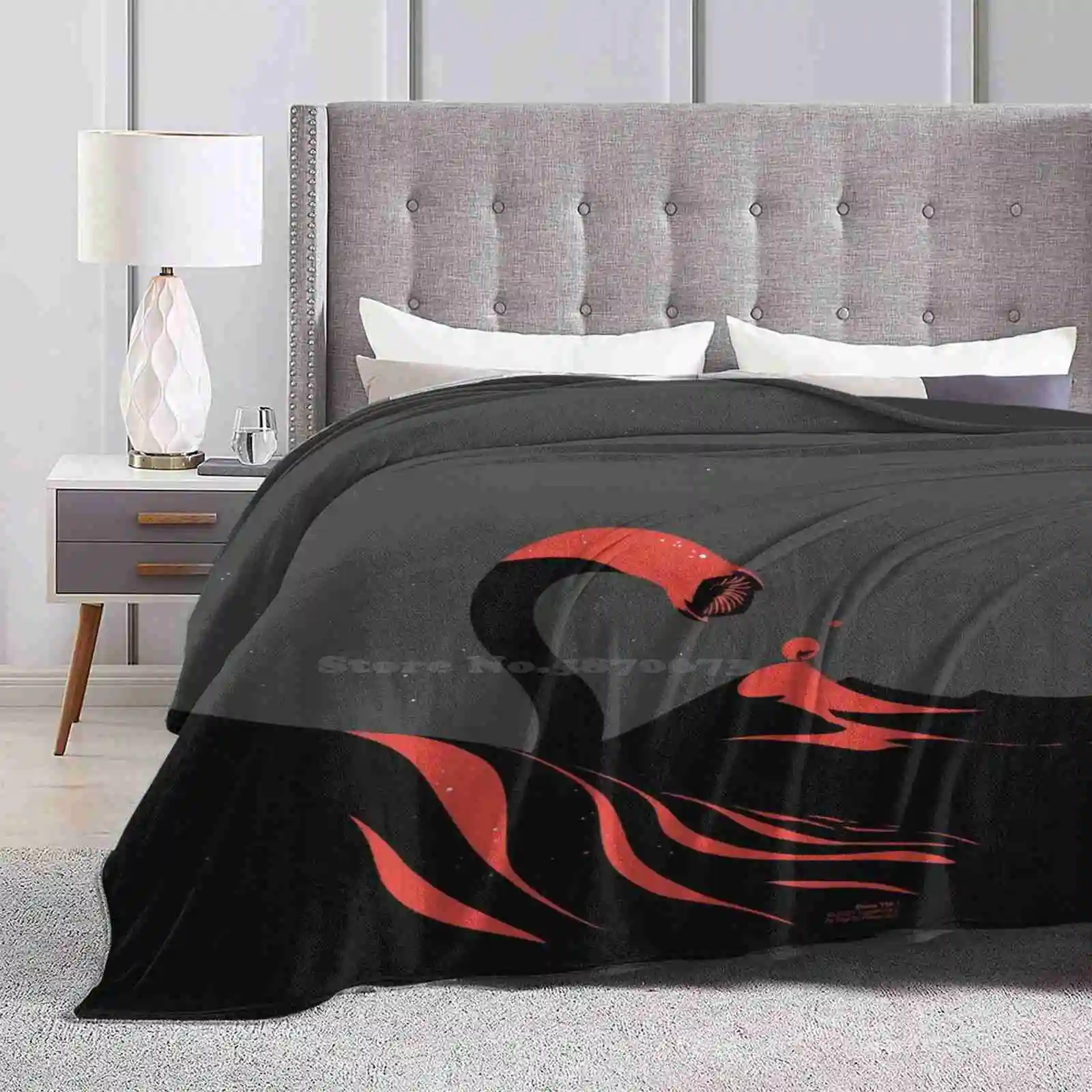 Sandworm. For Home Sofa Bed Camping Car Plane Travel Portable Blanket Sandworm Shai Hulud Arrakis Movie Fan Art Atreides Frank