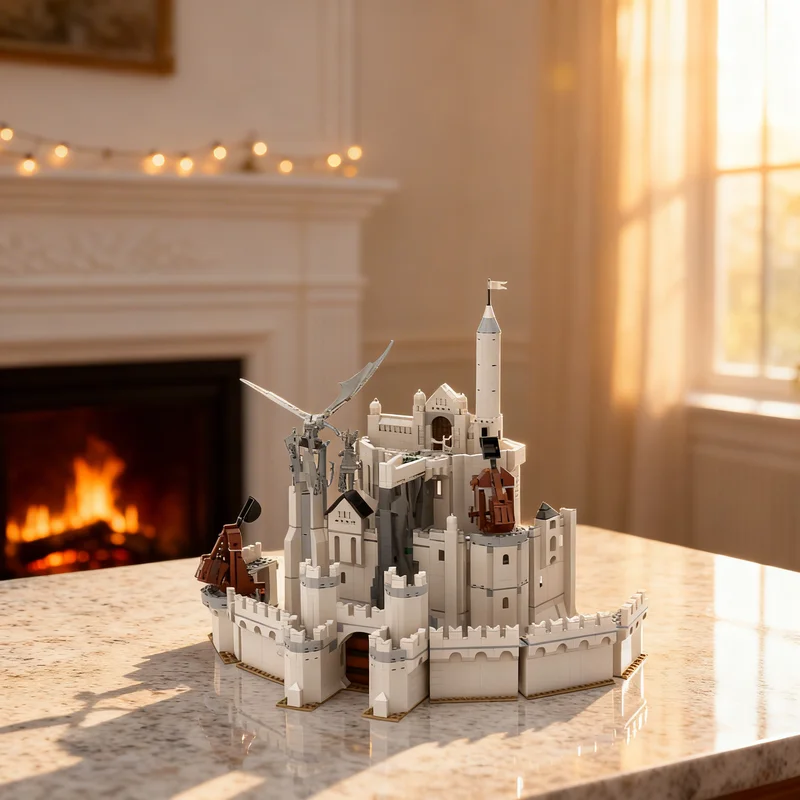 

2815pcs MOC The White City Of Hobbit Lord Rings Model Building Blocks Toy Gift Creative Display Collectible Desk Premium Adult
