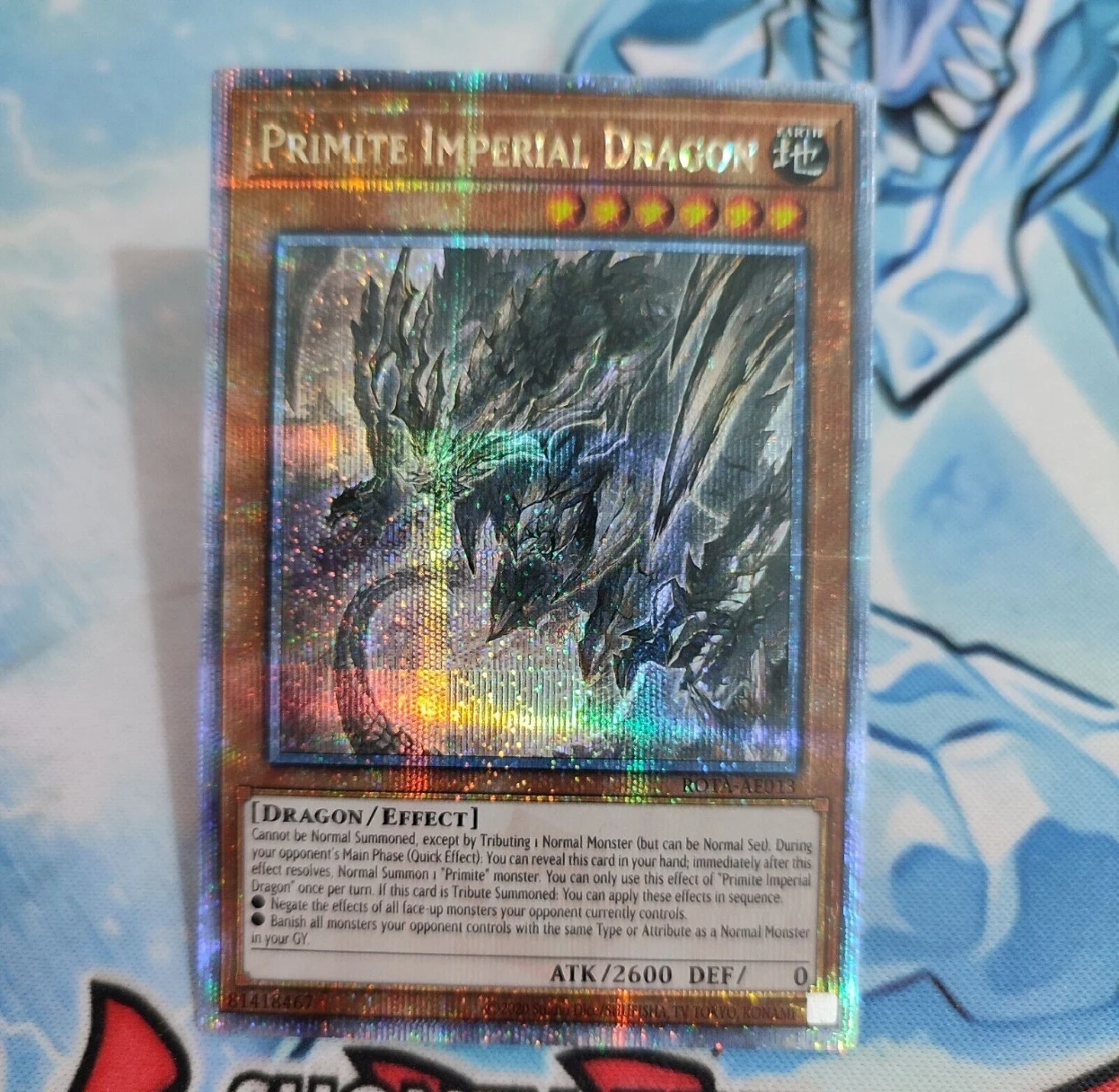 Yugioh KONAMI Duel Monsters ROTA-AE013 Primite Imperial Dragon 25th Quarter Century Secret Asian English Collection Mint Card