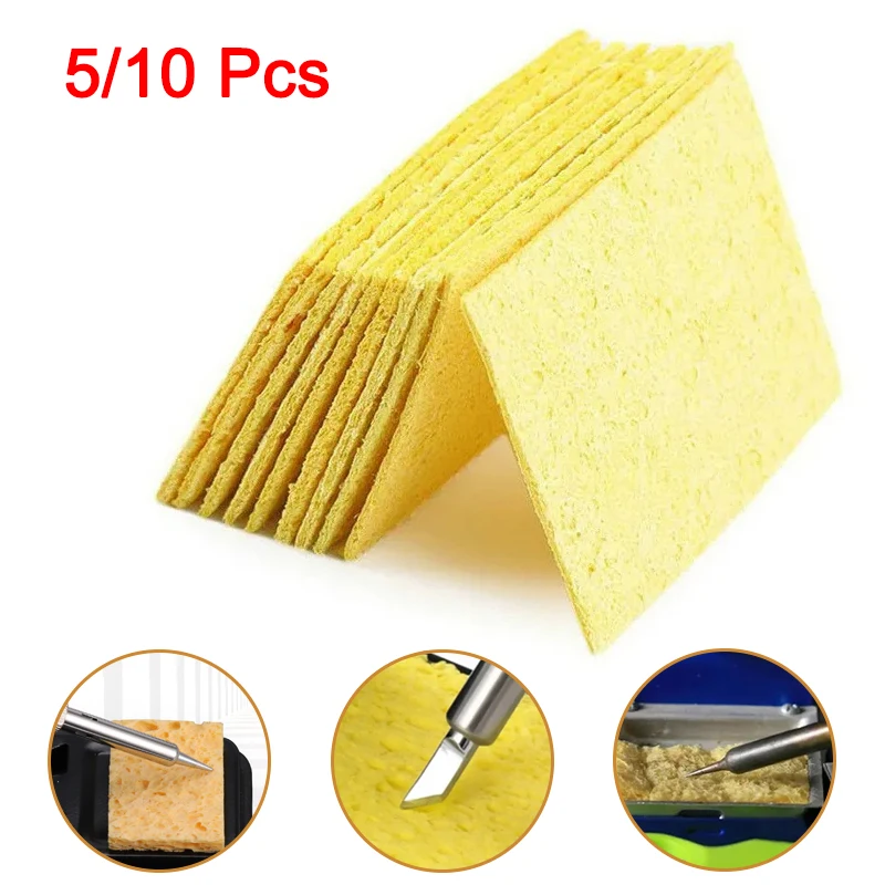 

5/10Pcs Soldering Iron Cleaning Sponge For Enduring Solder Welding Station Electric Soldering Iron Tip Repair Tools Sponge