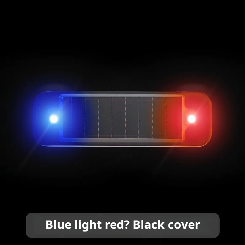 Car solar charging light riding night riding anti-rear-end motorcycle electric vehicle general flash warning light