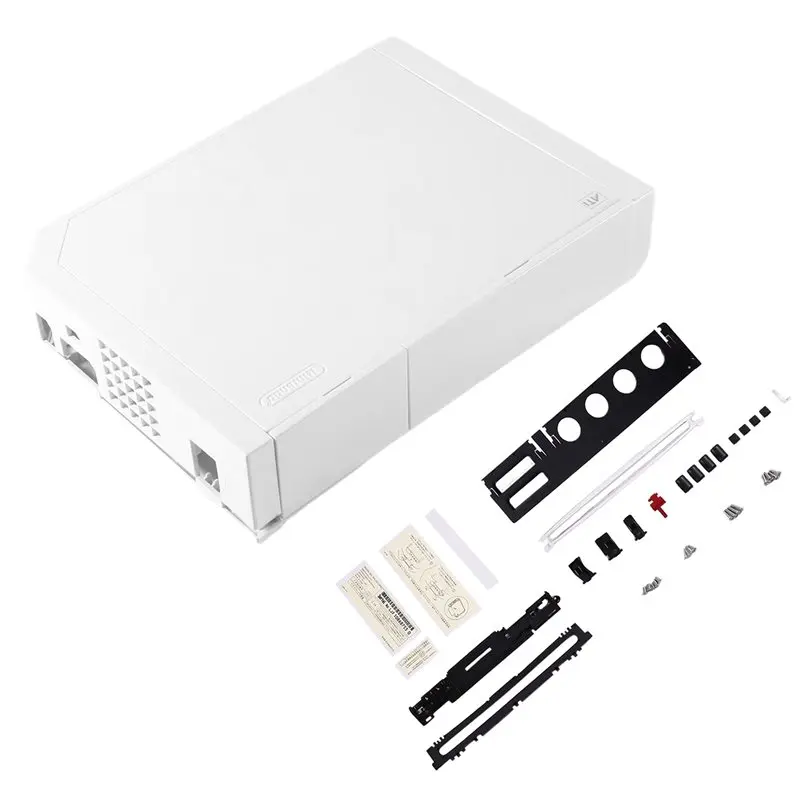 AT82-Replacement Housing Shell Case Protector For For Wii Game Console Full Case Cover For Wii Console B