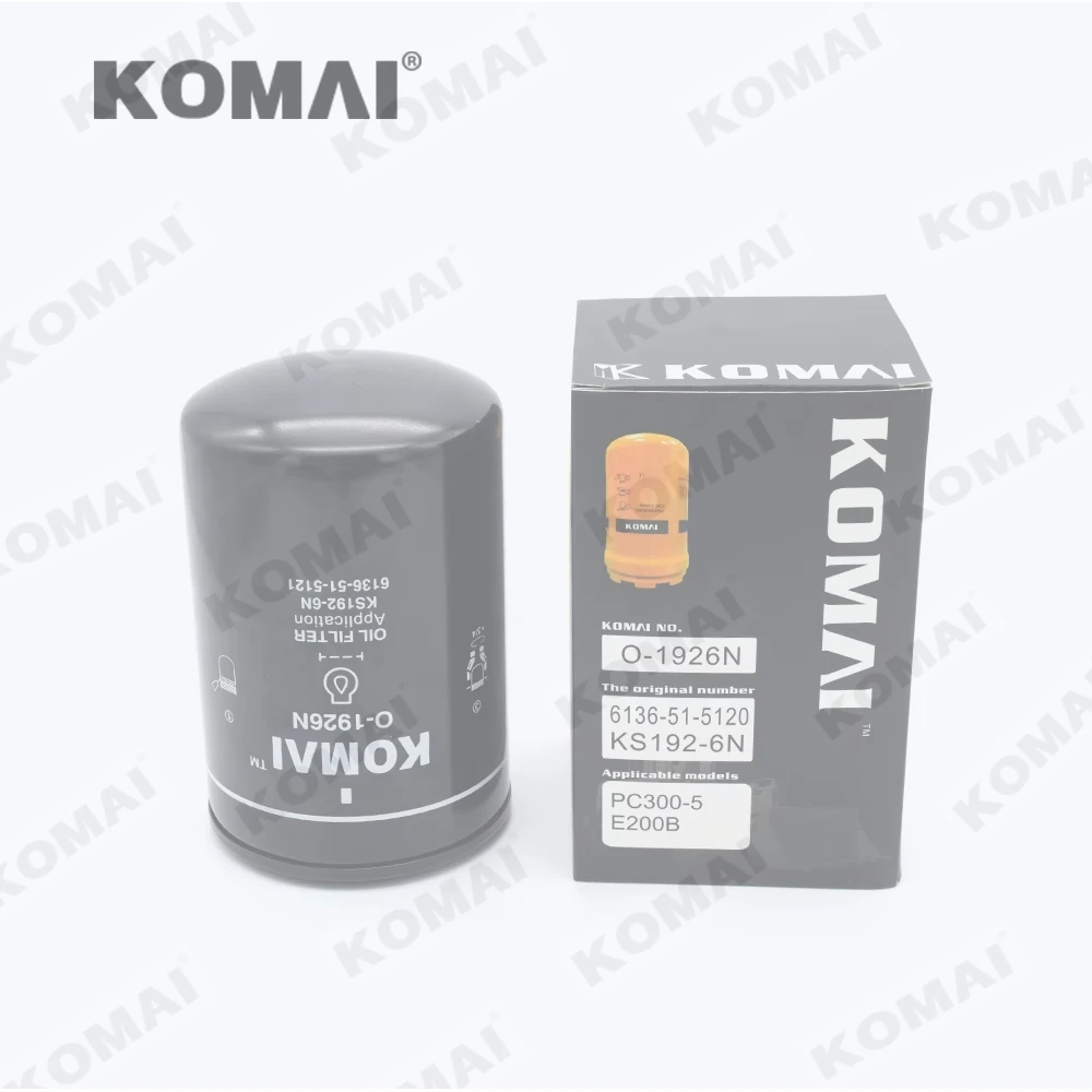 

6136-51-5121 600-212-1620 Heavy Duty Oil Filter 6136-51-5120 6134-51-5121 for PC300-5 PC300-6 Excavator Oil Filter Element