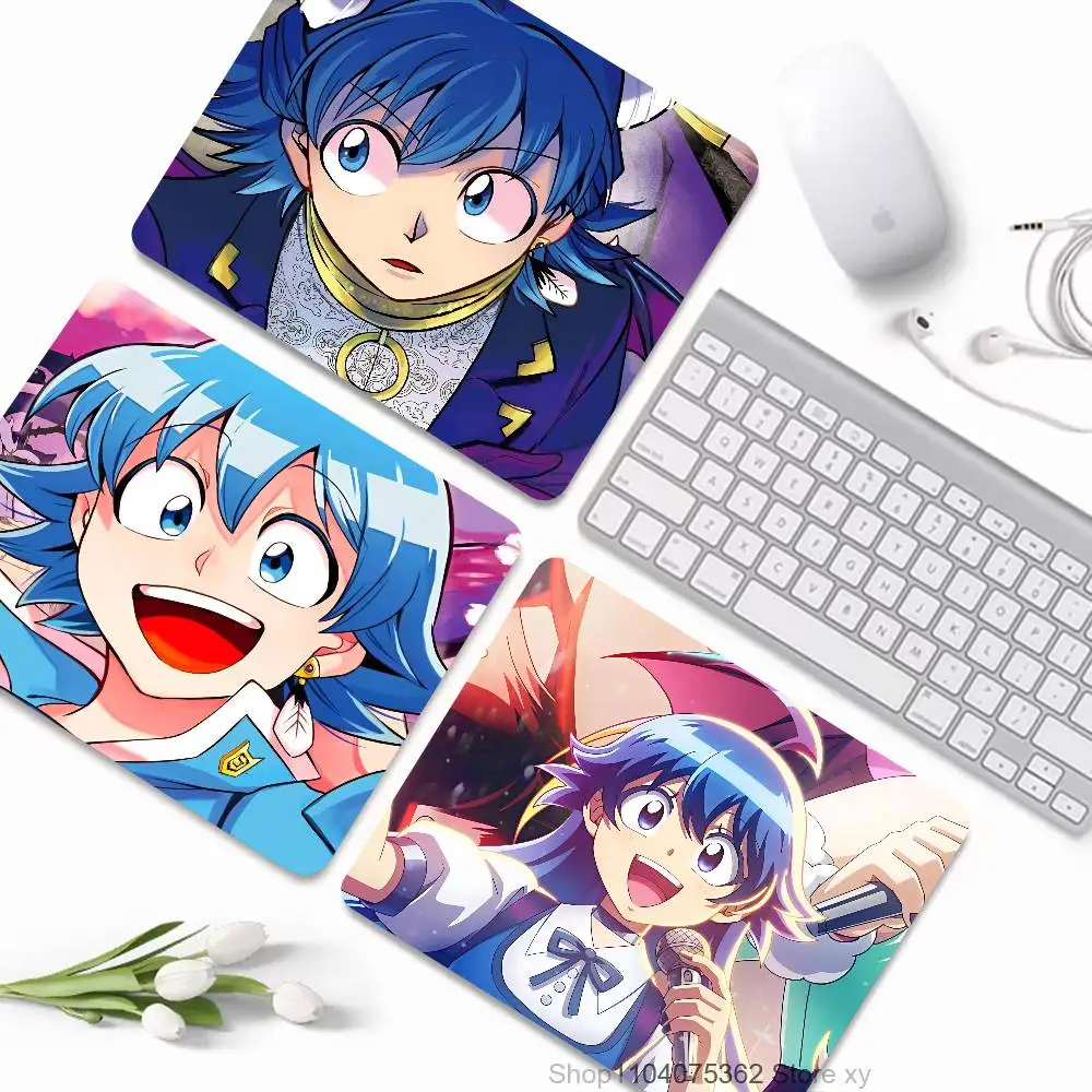 Anime Welcome To Demon School Suzuki Iruma Mousepad Small LockEdge Mouse Pad For Gamers Computer Desk Pad Rectangular Anti-slip