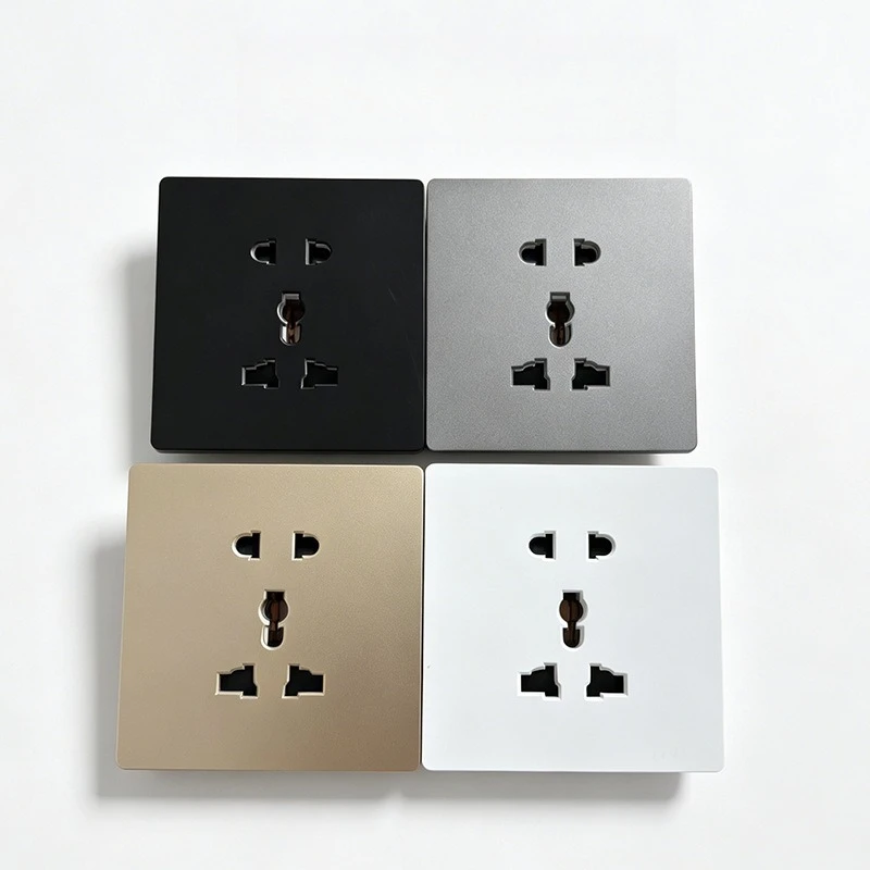 Switch Socket Panel Hong Kong, Macao & Britain Universal Concealed Multi-functional Five-hole Household Wall Socket Custom Sale