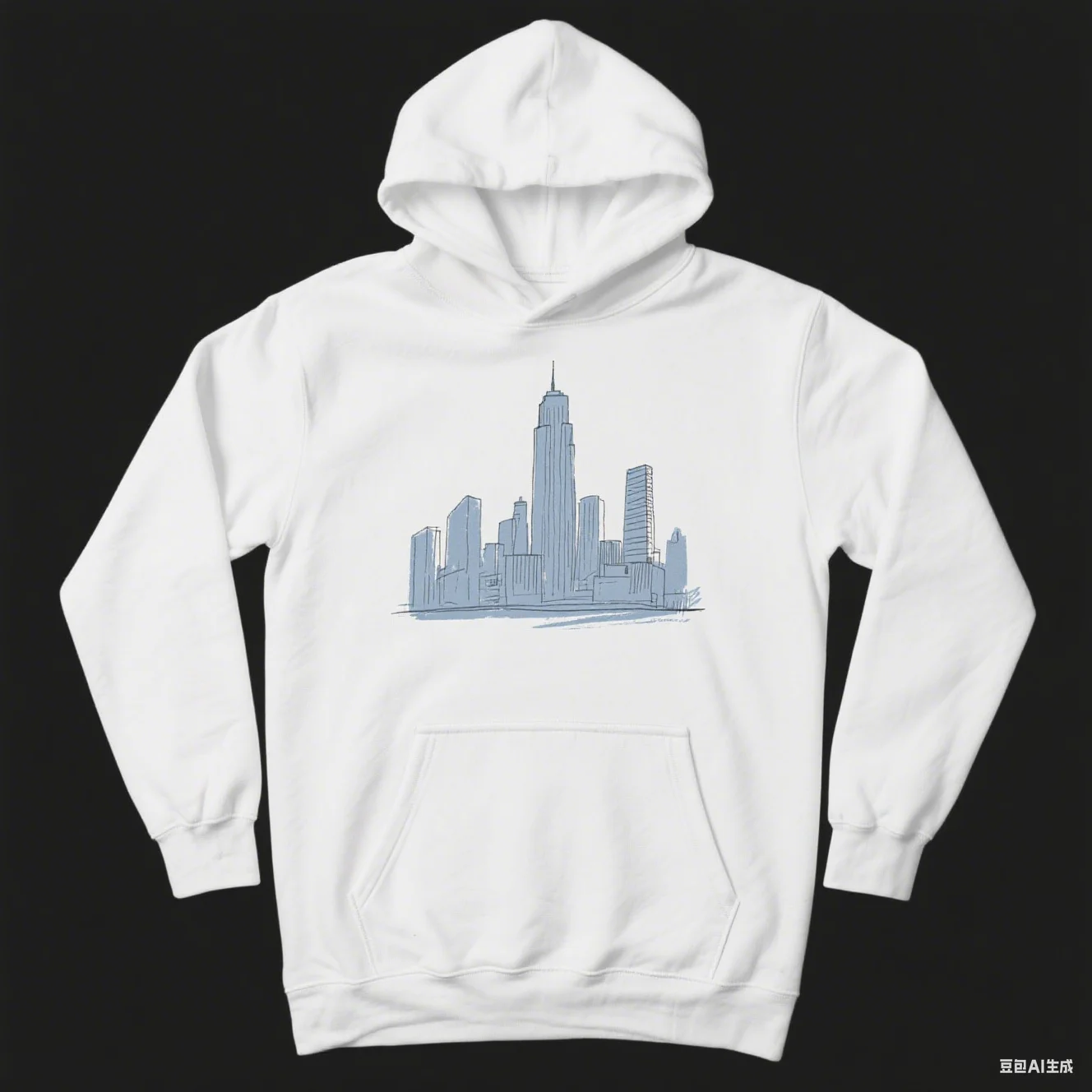 سويت شيرت بغطاء للرأس عالي التحمل 330 جرام مع جيوب بنفس اللون للخطوط المعمارية الحضرية للارتداء اليومي العصري