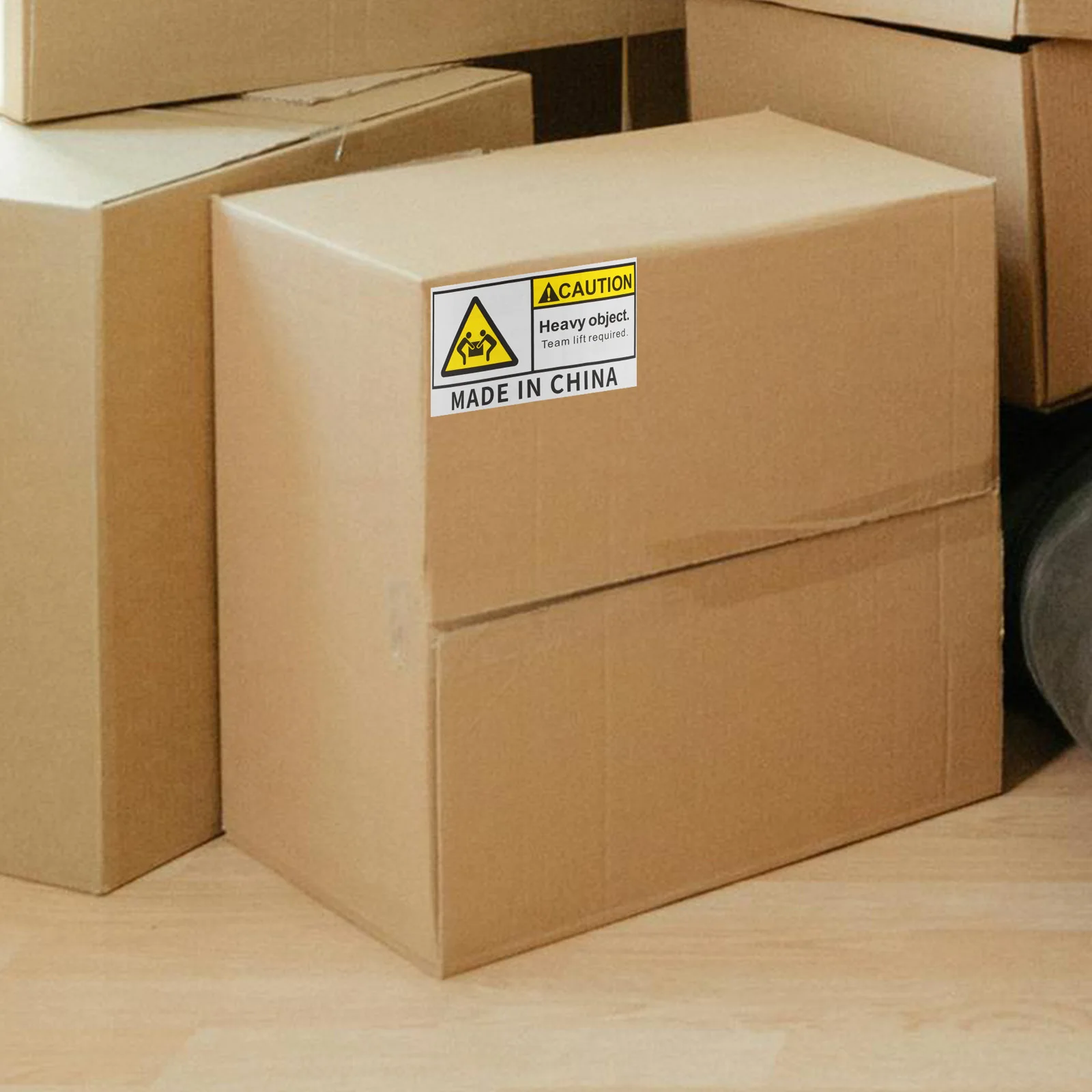 Caution Heavy Object Team Lift Required Stickers Special Handling Adhesive Labels For Warehouse Shipping Moving Self