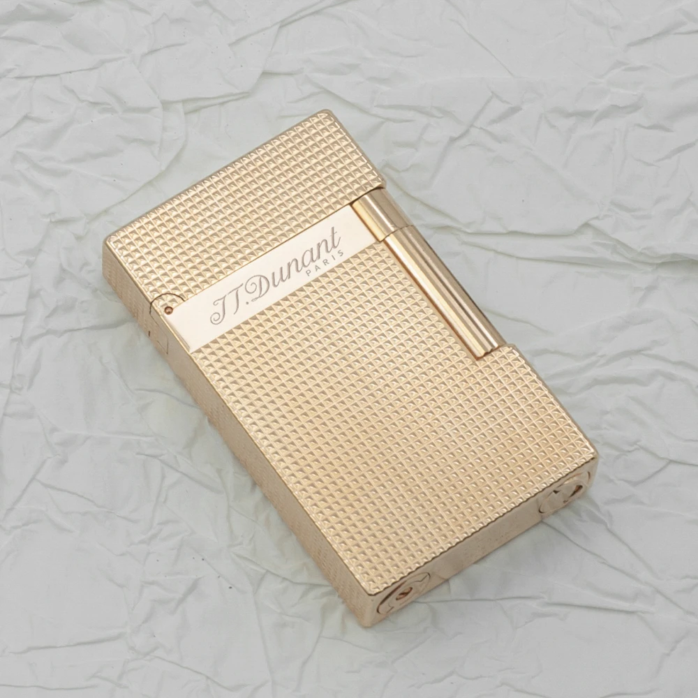 

Зажигалка из розового золота 2026: Классическая роскошная латунная газовая зажигалка с ярким звуком, металлическая, с надписью Paris Nail, надувная, на бутане, лучший подарок для курильщиков