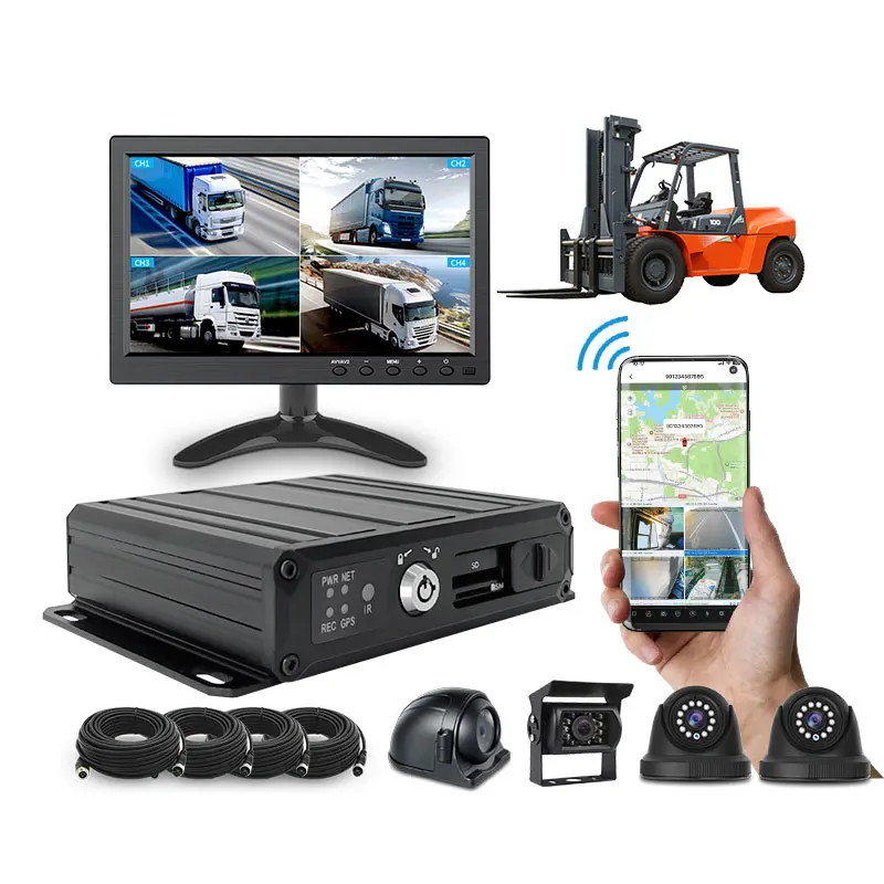 

Система обнаружения слепых зон Ultravision, 4-канальный мобильный видеорегистратор (MDVR) с 4G, GPS и ИИ для транспортных средств