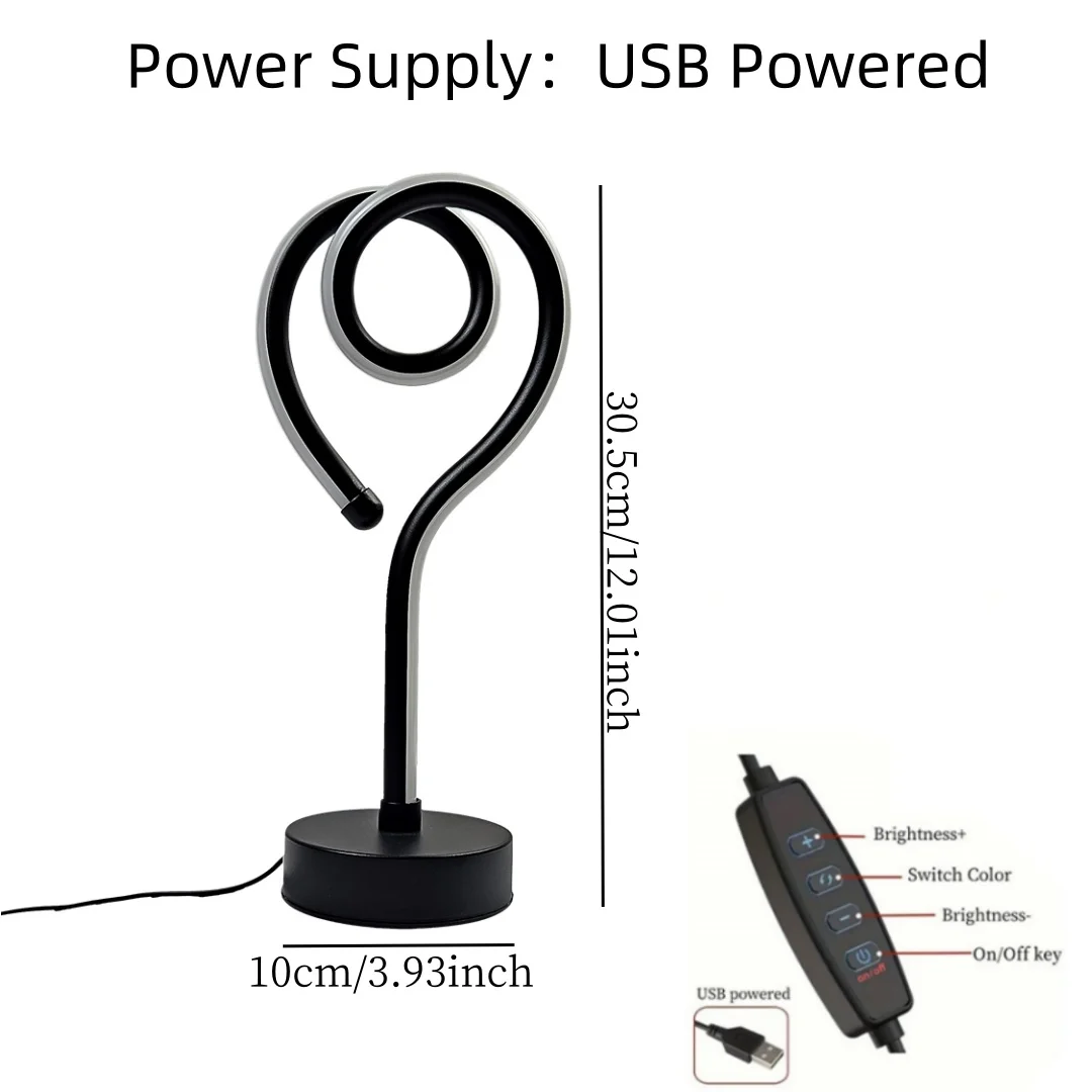 Nowoczesna lampa stołowa w kształcie serca z trójkolorową funkcją przyciemniania USB, odpowiednia do dekoracji sypialni, gabinetów i salonów