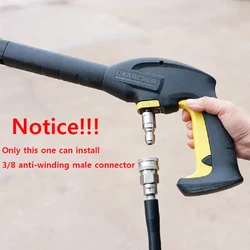Hogedrukreiniger Accessoires 3/8 Quick plug Anti-Wirwar Adapter Sluit Slang en Waterpistool voor Karcher Slang Adapter auto Tool