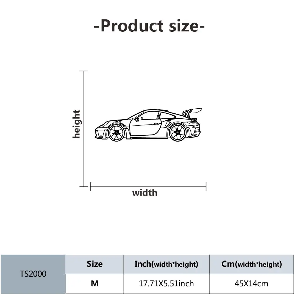 Настенное украшение, креативная металлическая железная линия 911 GT3 RS, спортивный автомобиль, подвесной дом, для помещений и улицы