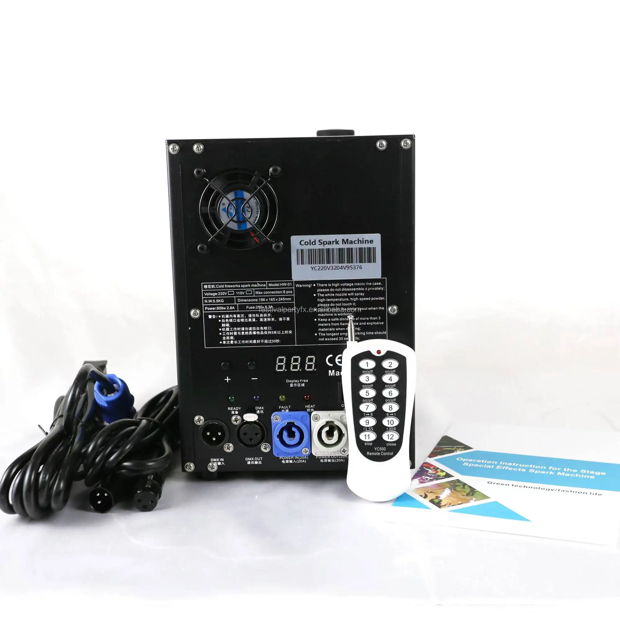 

600W Wedding and Party Cold Spark Wireless Dmx Control Wedding Stage Dj Spark Fountain Machine