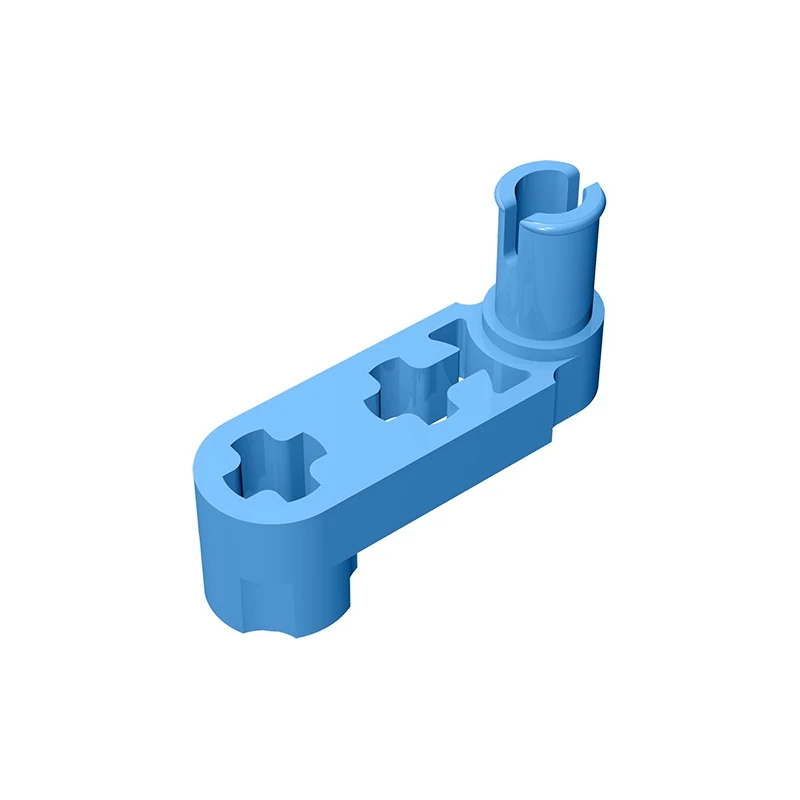 Gobricks GDS-966 Technique, Bras articulé, Manivelle modifiée / Axe 1 x 3 - Trous d'axe, Compatible avec Lego 33299, Blocs de construction éducatifs DIY