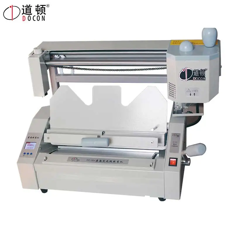 DC-30+  glue binding machine   manual desktop small desktop gluing machine