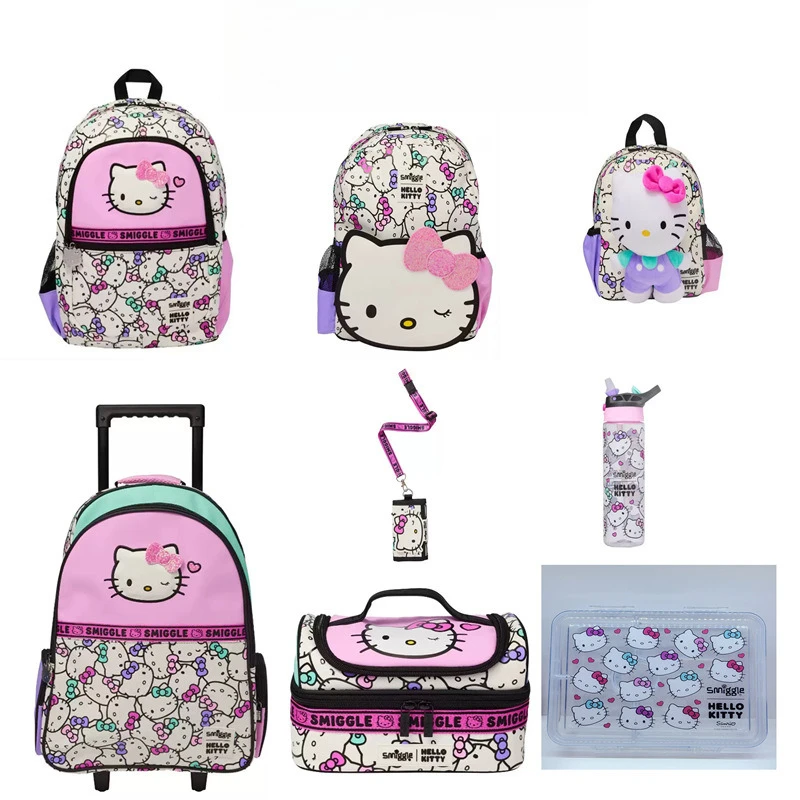 

Оригинальный европейский стиль Sanrio Hello Kitty, милая аниме-сумка, рюкзак, школьный рюкзак, школьная сумка для ужина, набор кукол, игрушка, подарок для девочки