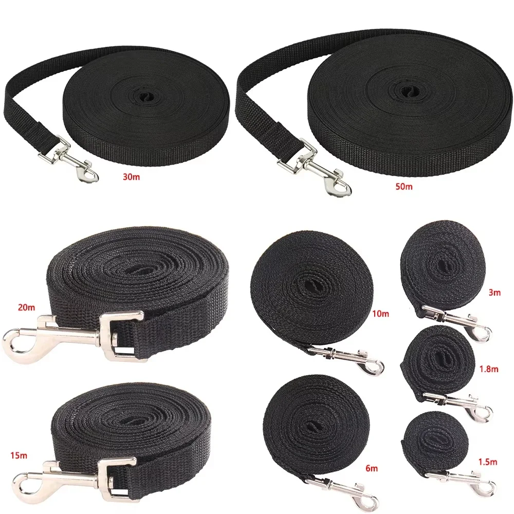 Lange Hundeleine aus Nylon, Trainingsleine 1,5m-50m, Robustes Zugseil für Welpen und Katzen, Outdoor-Spaziergang, Verlängerbare Leine – Detail 3