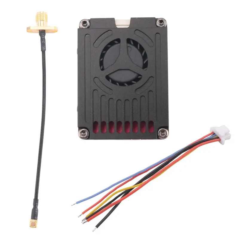 

CYGJ-High Power 5W 5.8G 4.9G 64CH FPV VTX Transmitter For Long Range RC Drones, Supports PAL/NTSC DC7V-36V