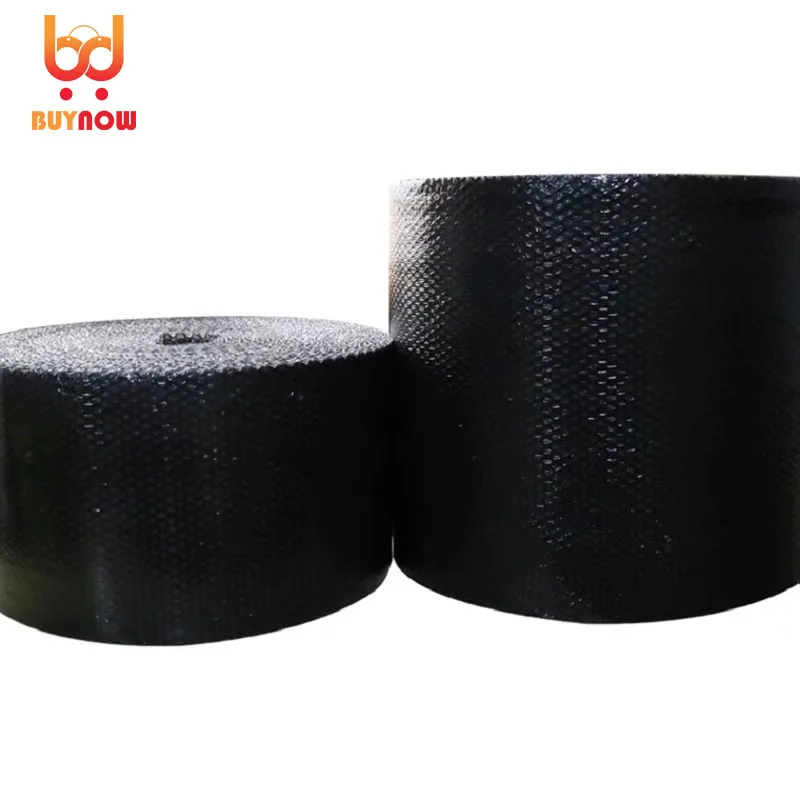 20/30/40/50cm Width Packaging products Pure black opaque shockproof bubble film Food packaging film for express moving