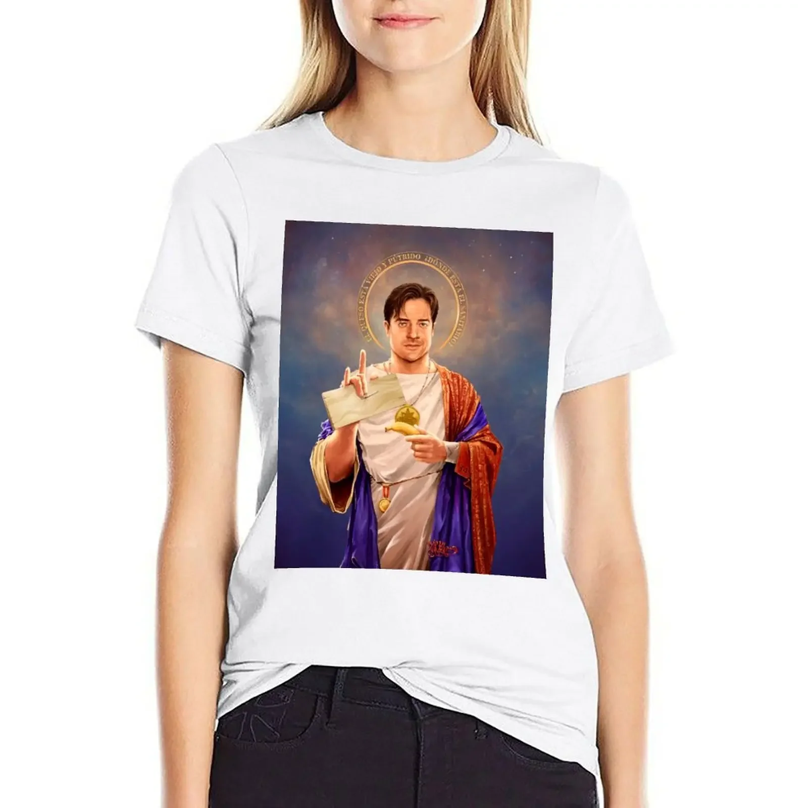 

Saint Brendan of Fraser, Brendan Fraser Original Religious Painting T-shirt