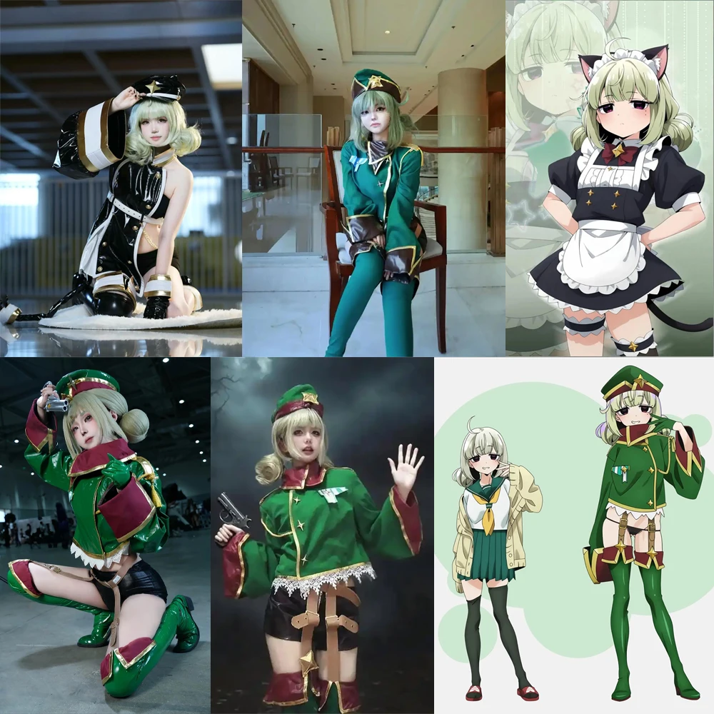 أنيمي أراغا كيوي تأثيري الشعر الاصطناعية 12 بوصة الضوء الأخضر قطعة واحدة كعكة تصفيفة الشعر اليومية حفلة لعب الأدوار شعر مستعار عالي الجودة