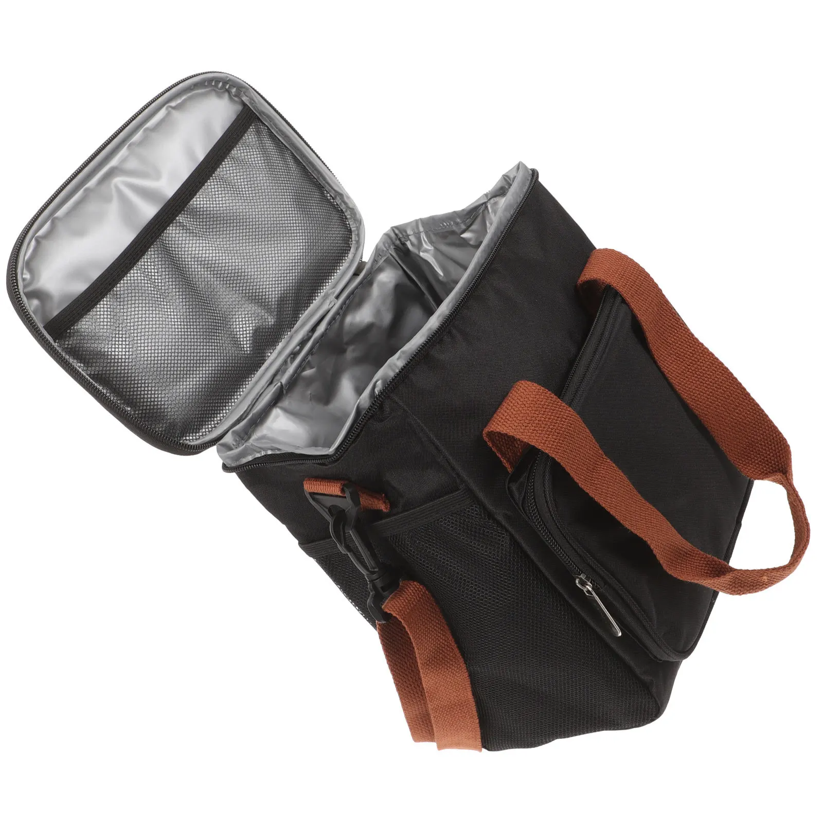 

Portable Bento Black Heat Preservation Insulated Lunch Bag For Food Drink Storage Simple Lightweight Thermal Cooler Tote