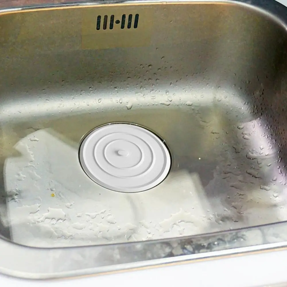Rubber Bathtub Stopper 11cm Large Multifunctional Leakage-proof Drain Cover Convenient Deodorant Tub Flat Plug