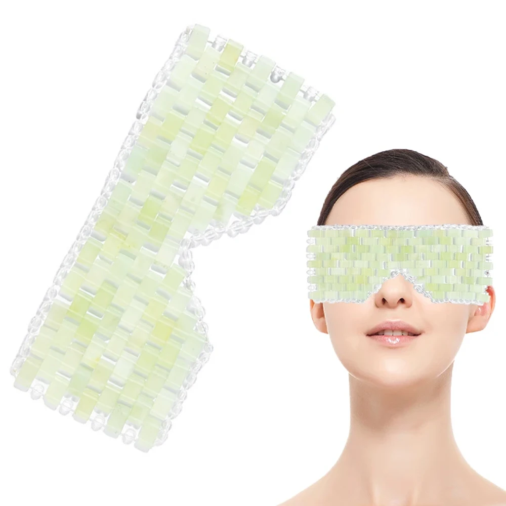 

Cold Compress Sleep Eye Mask Eye Mask Sleeping Jade Mask Jade Stones For Massage Cooling Glasses Relax Care Eyes Tools Set