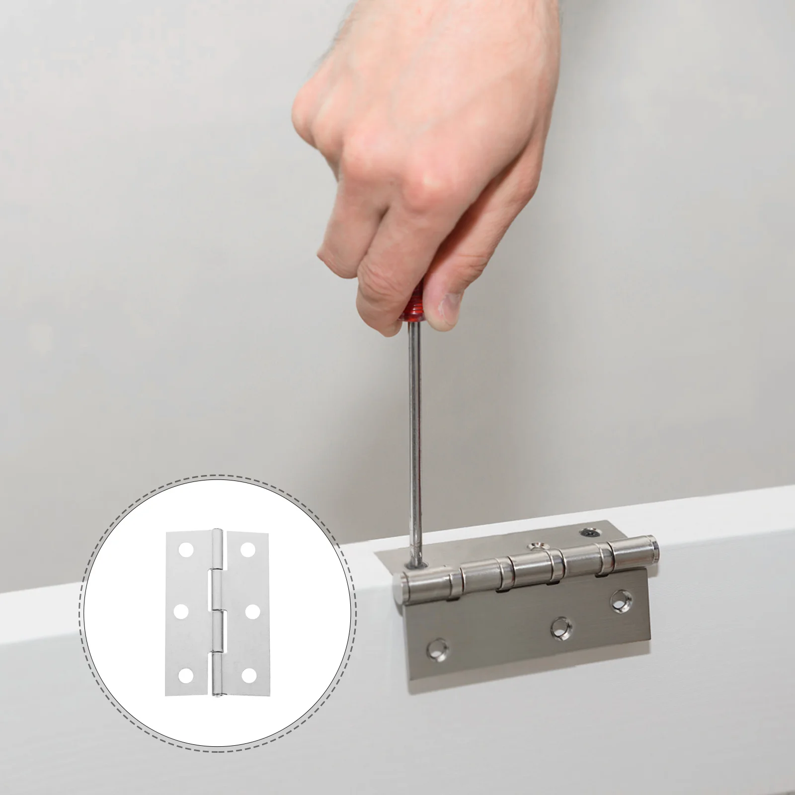 

18pcs 2.5 Inch Stainless Steel Hinge Heavy Duty Door Hinge For Wooden Box Wine Toolbox Jewelry Drawer Cabinet Furniture Hardware